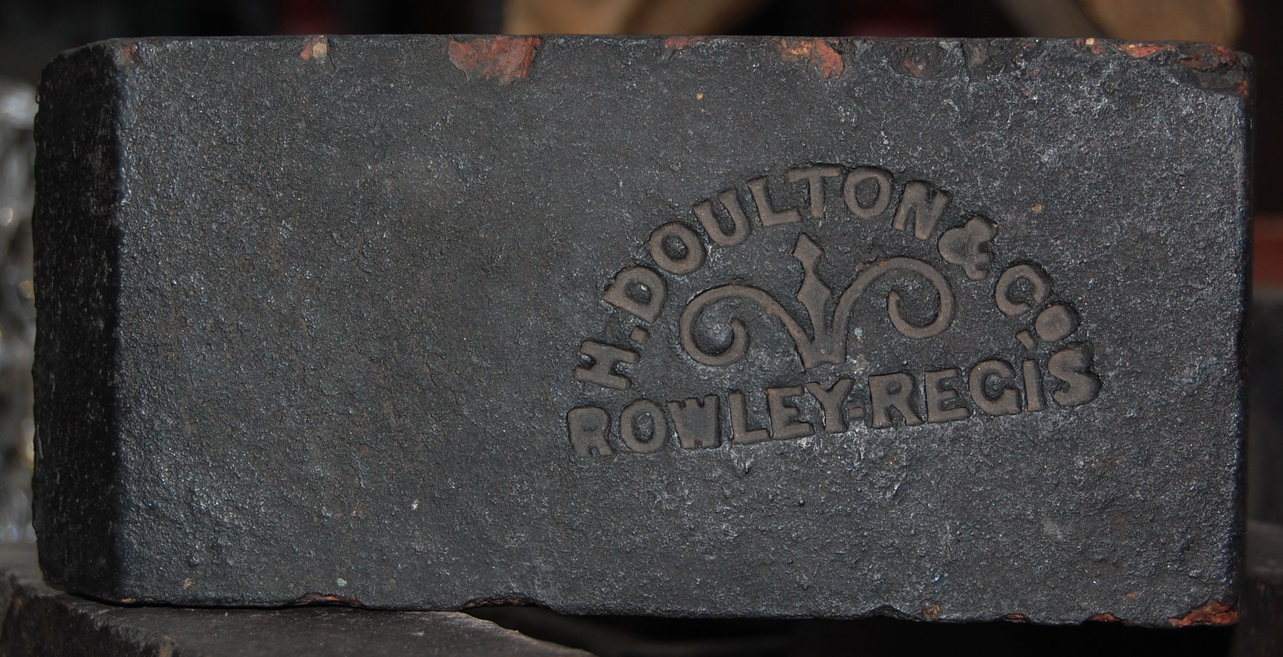 H Doulton brick marked Rowley Regis
