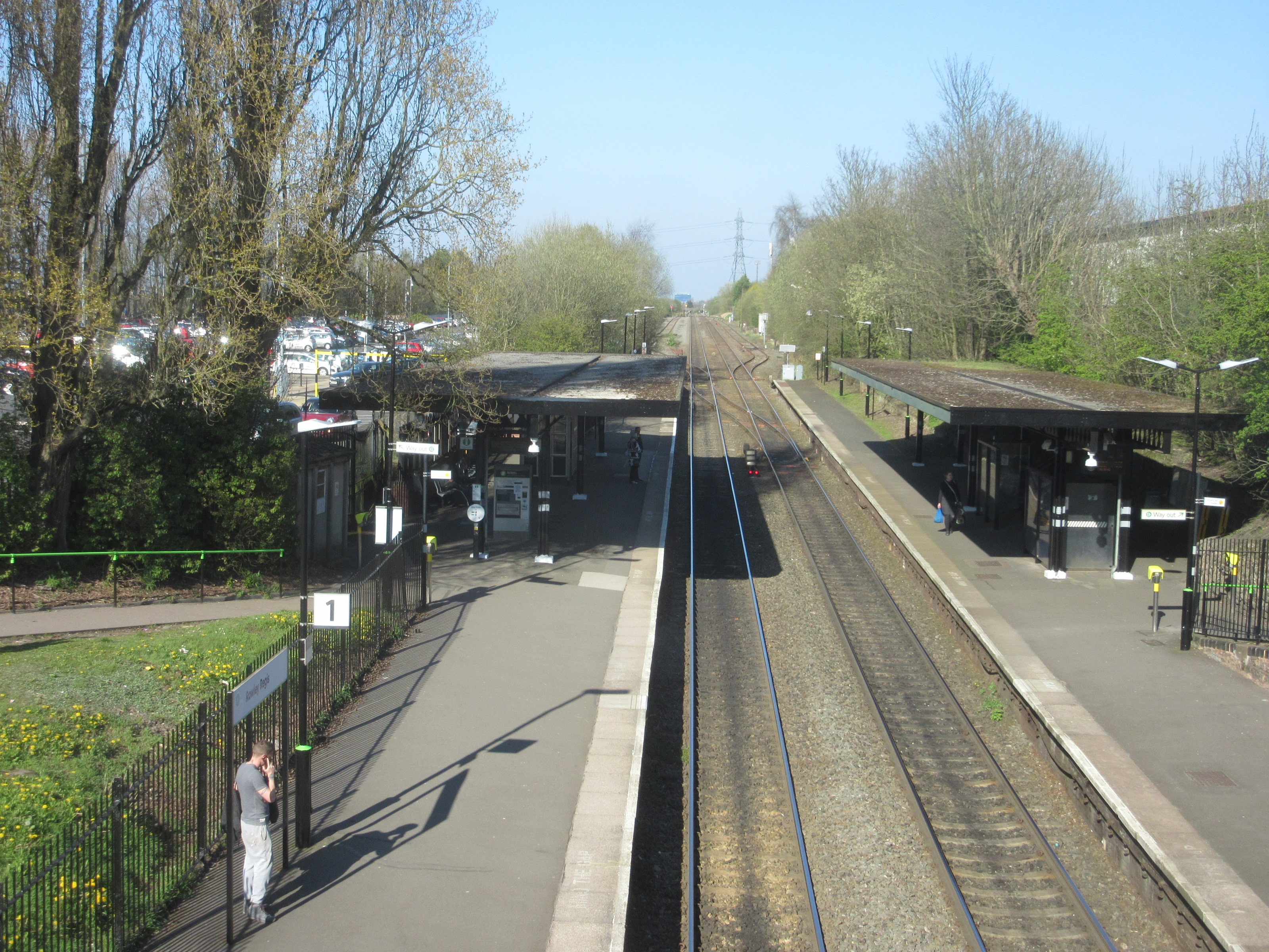 Rowley Regis railway station in April 2017