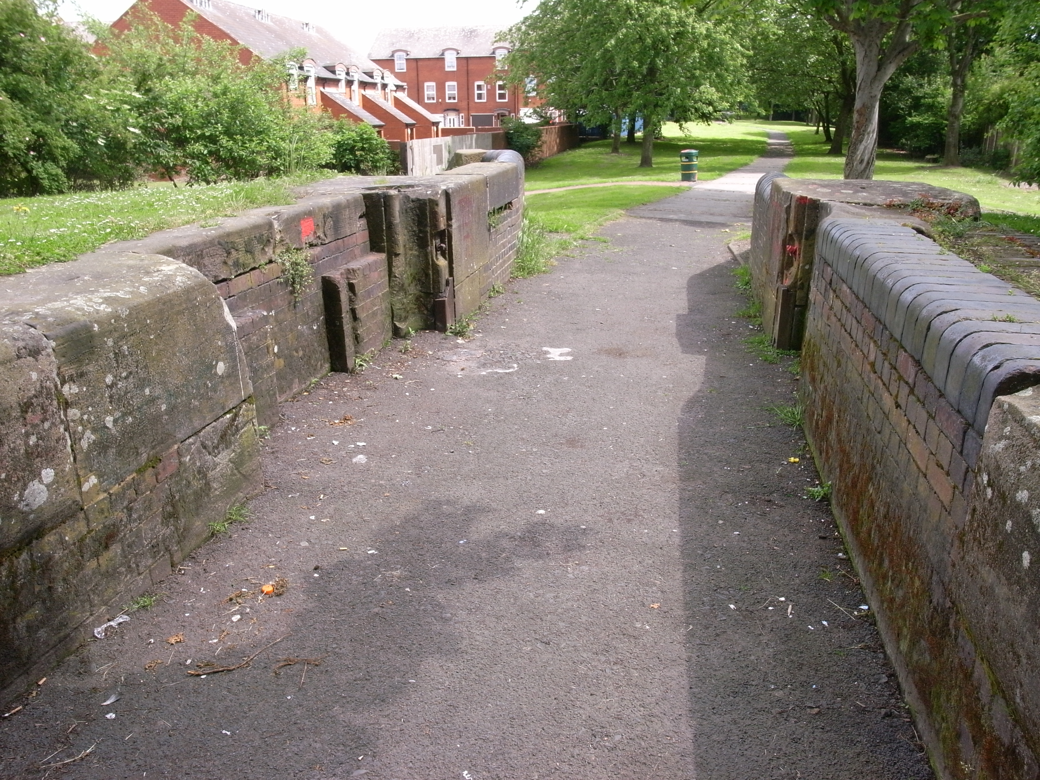 Derelict lock on the former Tipton Green Canal