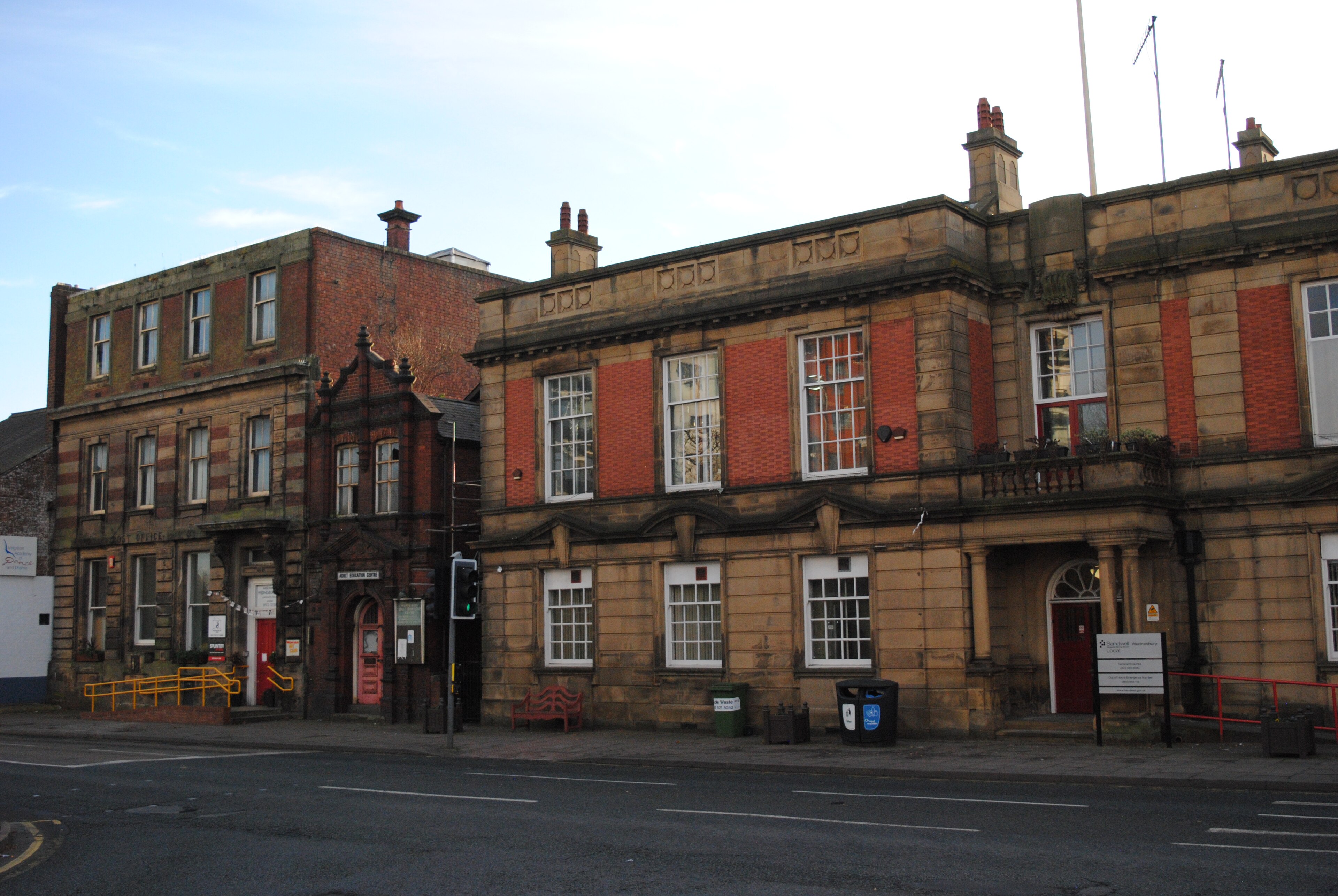 Wednesbury Town Hall in Wednesbury town centre